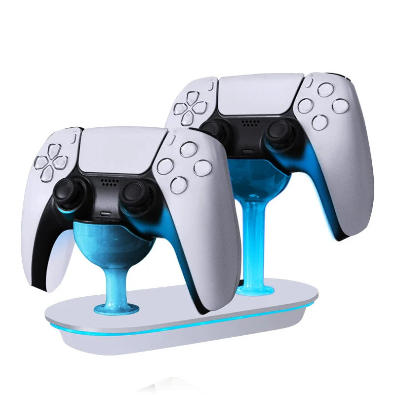 PS5 Wireless Controller Dual Charging Stand_Contact Charging Base_PS5 Bluetooth Controller Cup-Shaped Charger with Indicator Light 	 HHC-P5010