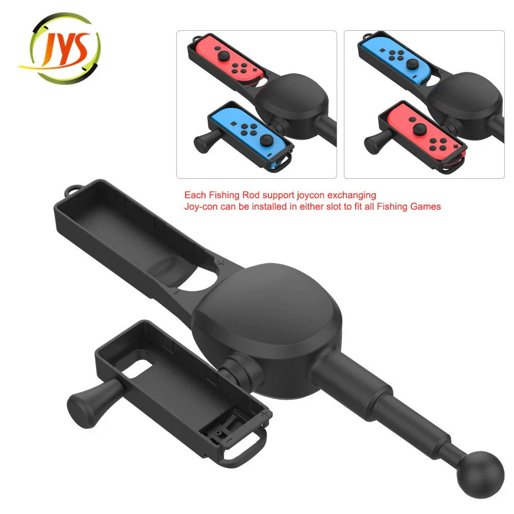 SWITCH Game Controller Fishing Rod for Nintendo Switch Joy-Con Left and Right Controllers (Motion-Sensing Fishing Rod) JYS-NS192