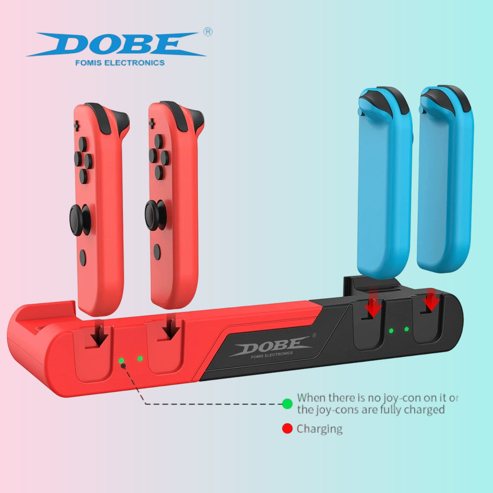 Switch 6-in-1 Joy-Con Charging Dock, Joy-Con Left and Right Controller Charging Dock, Nintendo Switch Controller Charging Dock 0122