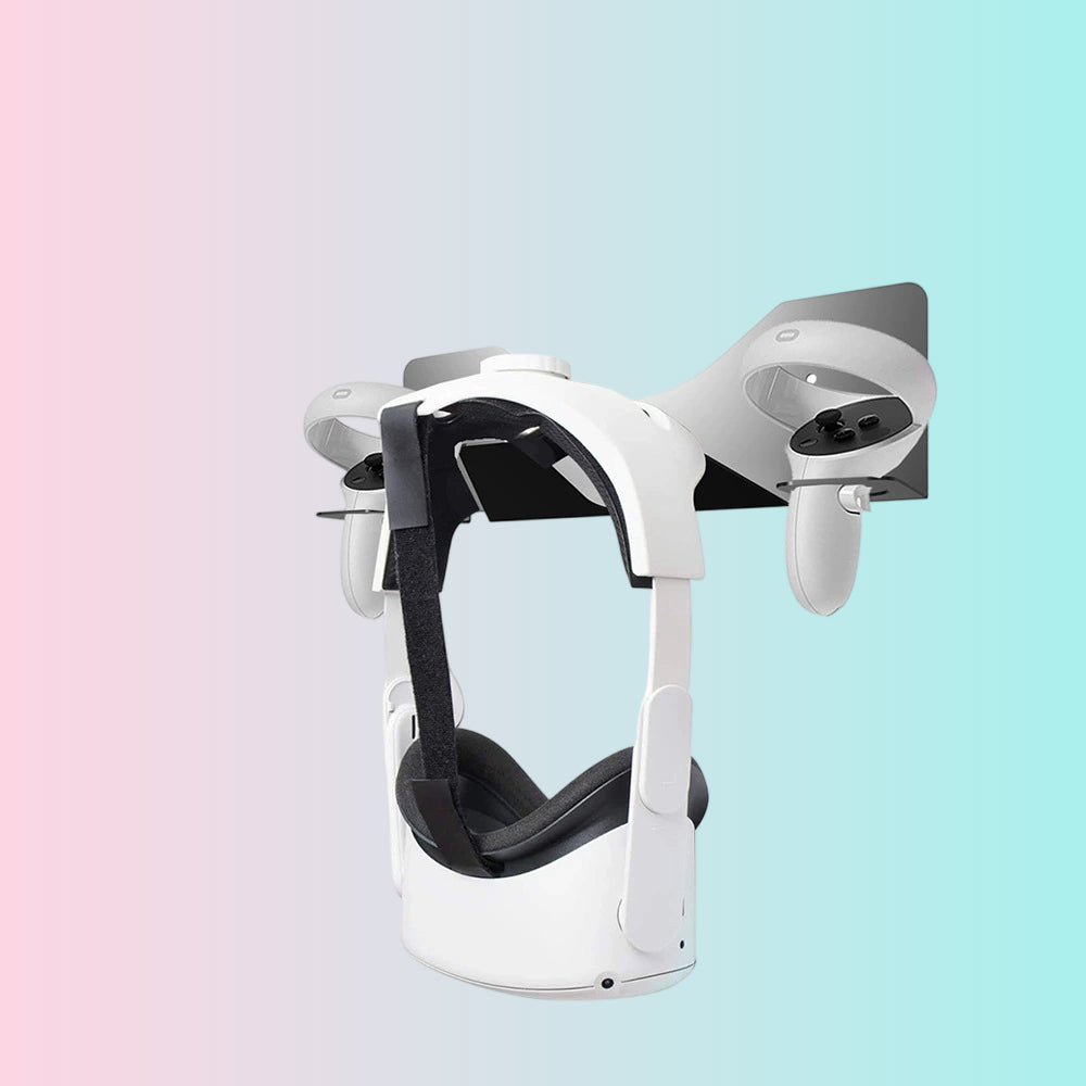 Quest Wall-Mounted VR Headset Holder_Hook for PC/VR Headsets