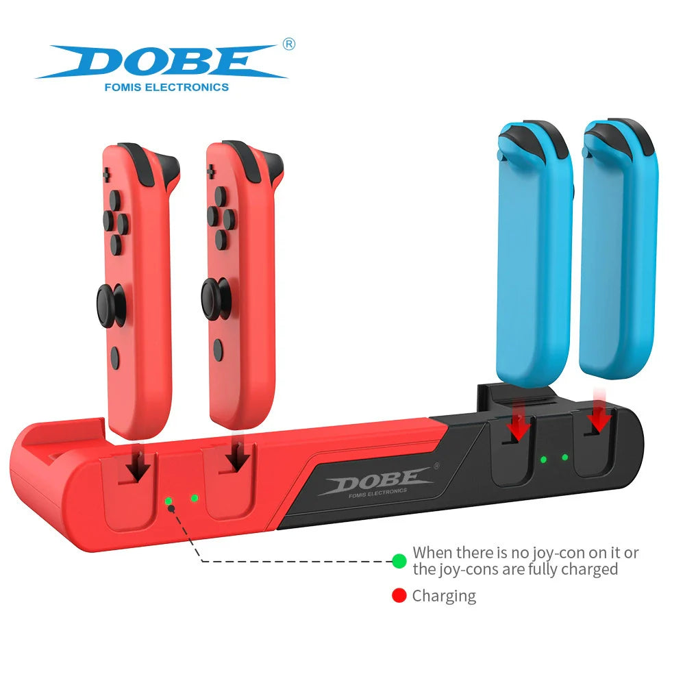 Switch 6-in-1 Joy-Con Charging Dock, Joy-Con Left and Right Controller Charging Dock, Nintendo Switch Controller Charging Dock 0122