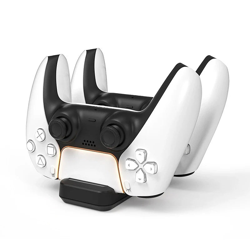P5S Dual-Charging Dual-Dock PS5 Dual Controller Charging Dock PS5 Wireless Controller Charger HBP-262