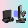 P4_Slim Multi-Function Gaming Console Cooling Fan Stand, Dual-Port Charger, and Cooling Fan Accessories