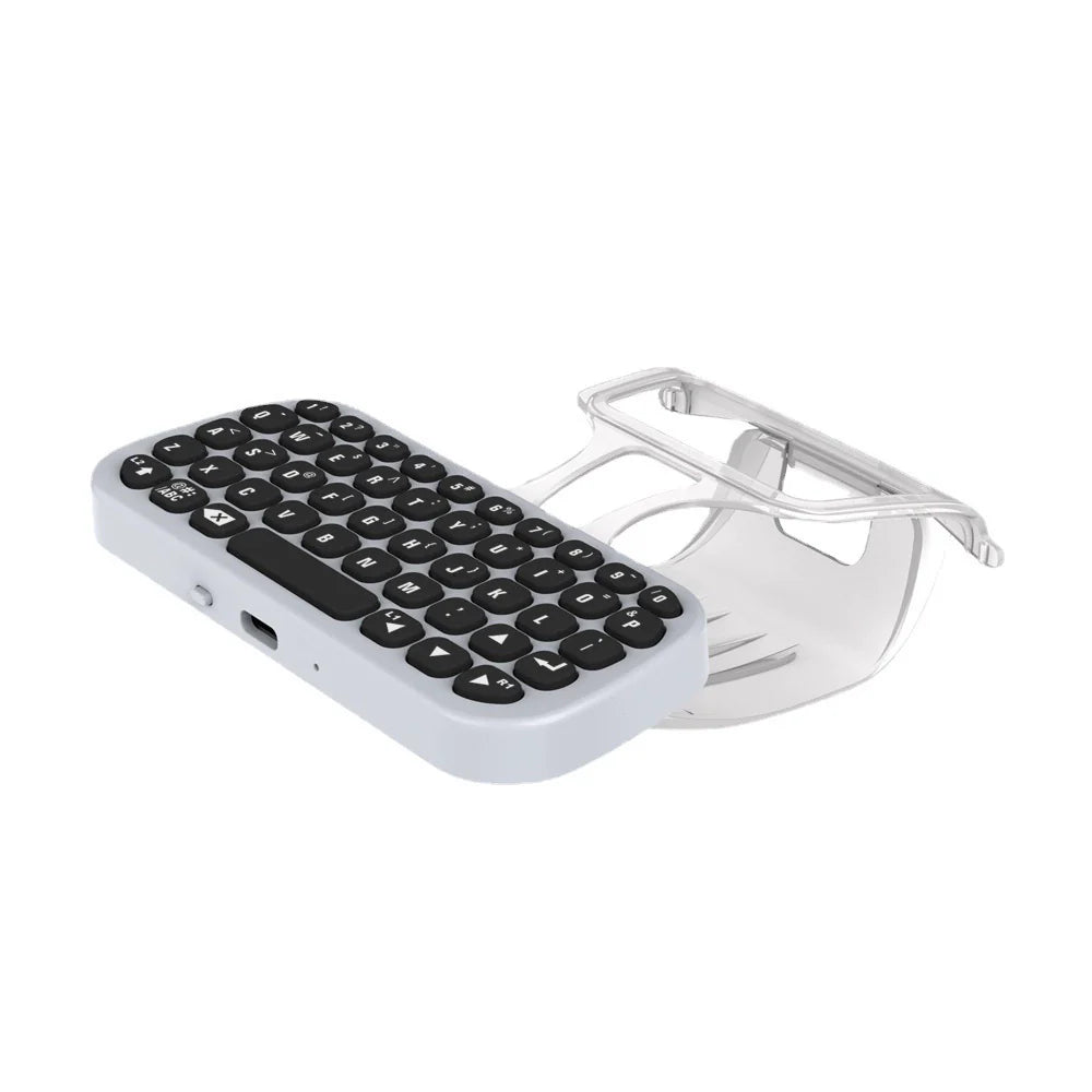 P5 Bluetooth Wireless Keyboard with Clip: A Bluetooth External Keyboard for Gaming Controllers with Voice Chat Functionality