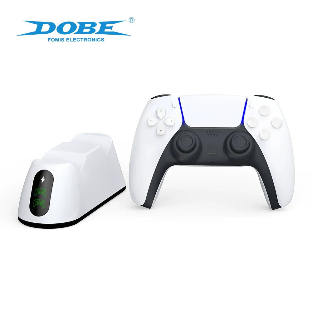 P5 Game Controller Charging Dock P5S Wireless Controller Dual-Port Charging Dock with LED Indicator TP5-0516B