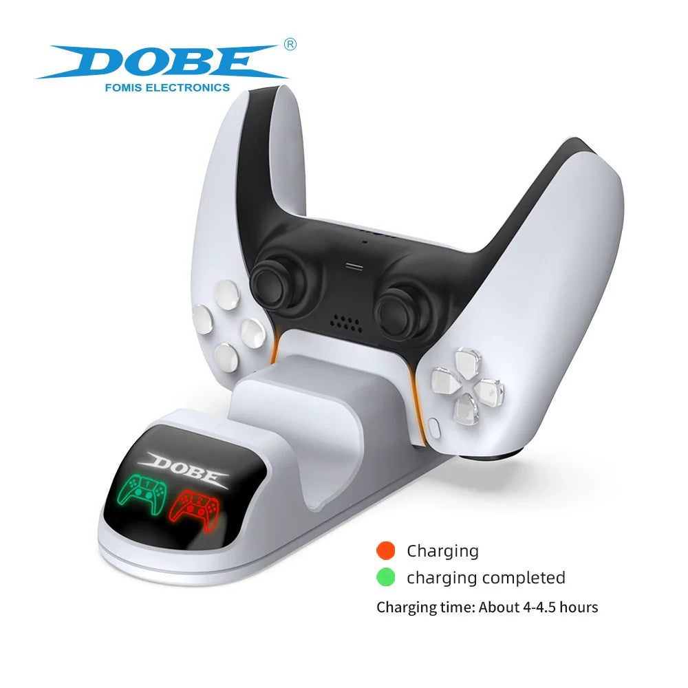 PS5 Wireless Controller Dual Charging Dock, PS5 Controller Dual Charging Dock, PS5 Game Controller Charger with LED Lights-	 TP5-0591