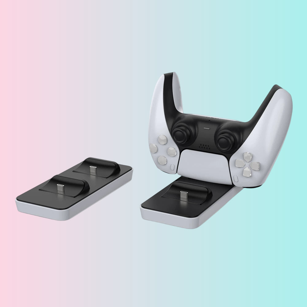 PS5 Dual Charger, PS5 Wireless Controller Dual Charging Stand, PS5 Controller Charging Dock, Wireless Controller Charger-TP5-0591