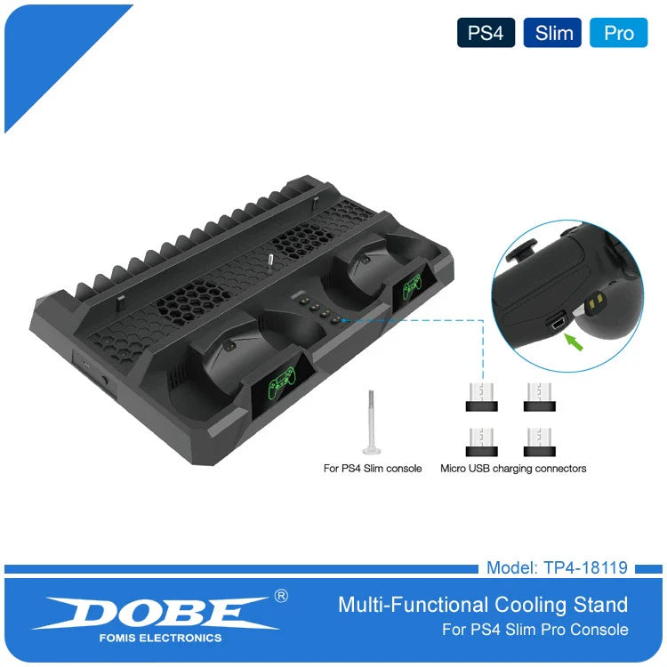 PS4_SLIM_PRO All-in-One Cooling Fan Stand + Disc Holder + Dual Controller Charger with LED Light_-_Alibaba