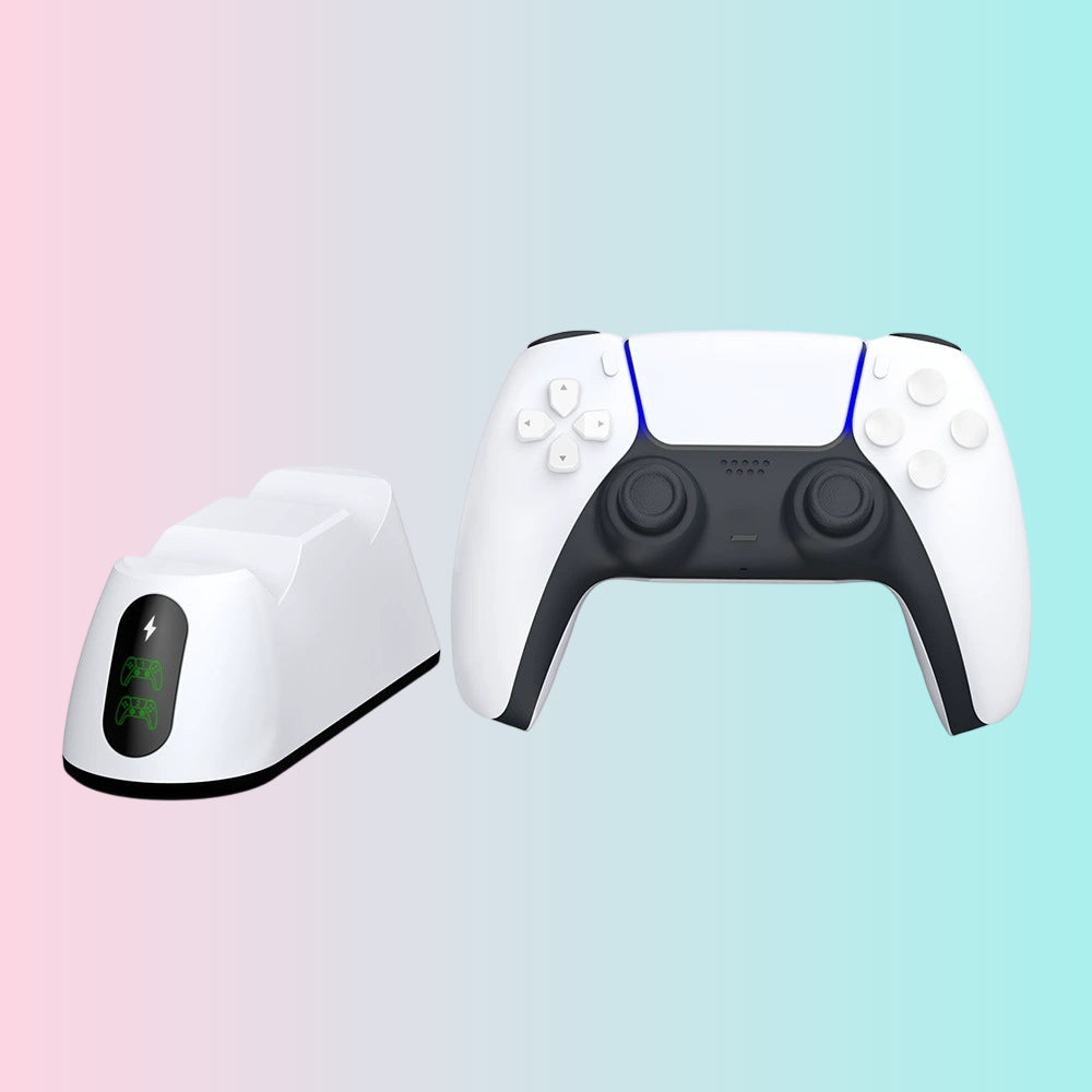 P5 Game Controller Charging Dock P5S Wireless Controller Dual-Port Charging Dock with LED Indicator TP5-0516B
