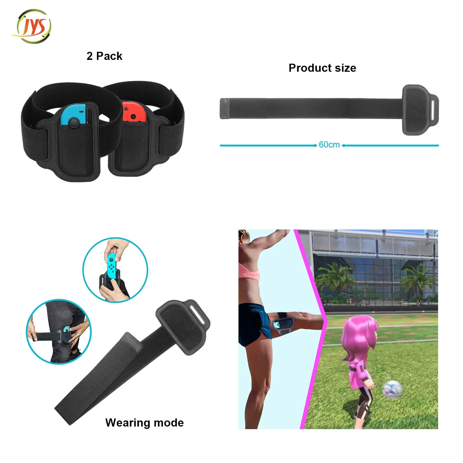 Switch 9-in-1 Sports Set: Tennis Racket + Golf Club + Yoga Ring Wristband + Gaming Lightsaber ns236