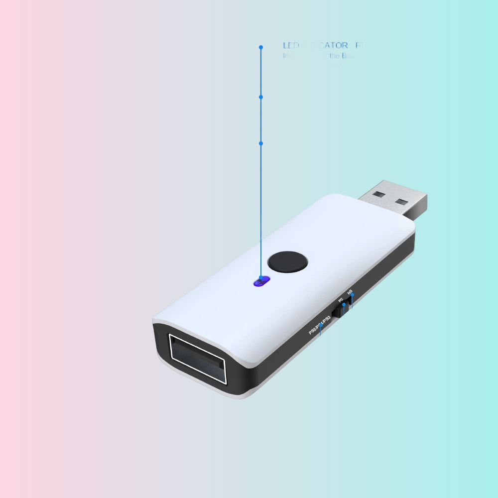 Universal Controller Adapter for PS5, PS4, Switch, PC, and PS3 - Supports Wired & Wireless Conversion JYS-P5119