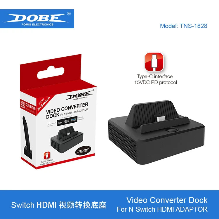 Switch_HDMI Video Adapter Dock, Portable TV Dock_Small-to-Large Screen Converter Adapter 1828