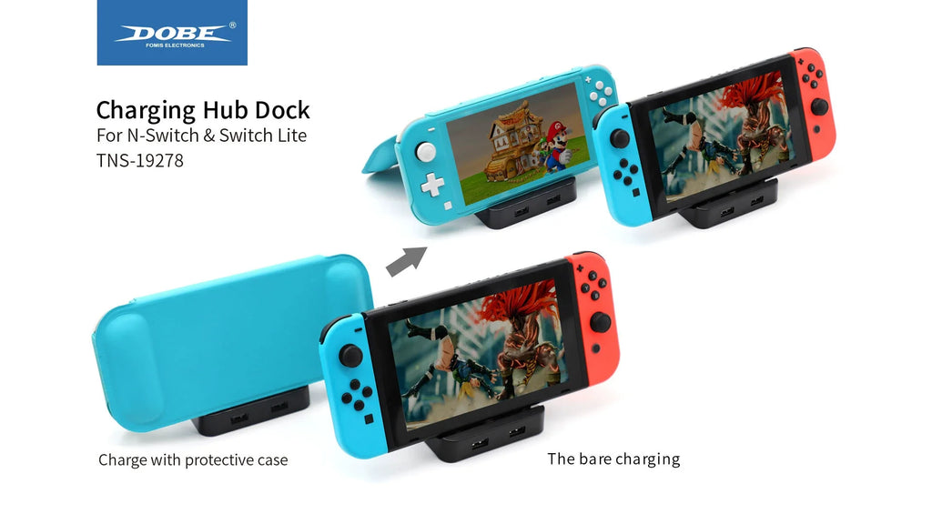 Switch Lite Dock Charger_Switch Controller Charging Dock TNS-19278