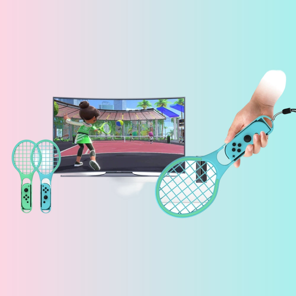 Switch Controller Motion-Sensing Lightsaber + Sports Straps + Tennis Racket + Wrist Straps—7-in-1 Sports Set TNS-2123