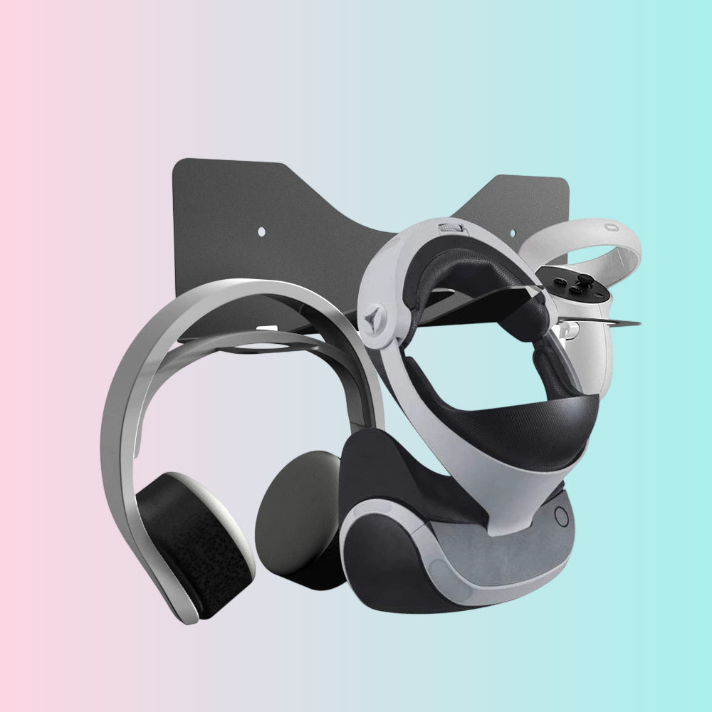 Quest Wall-Mounted VR Headset Holder_Hook for PC/VR Headsets