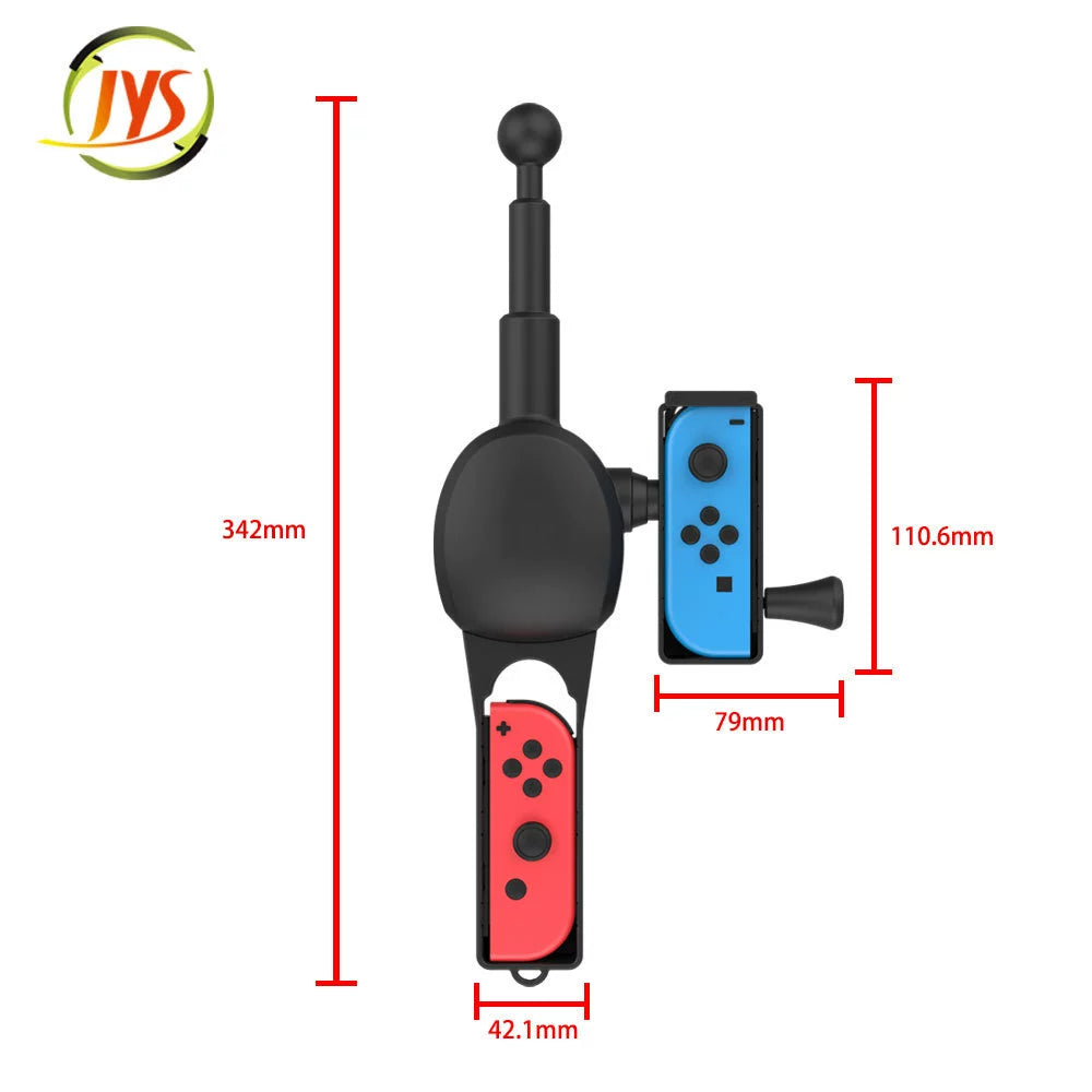 SWITCH Game Controller Fishing Rod for Nintendo Switch Joy-Con Left and Right Controllers (Motion-Sensing Fishing Rod) JYS-NS192