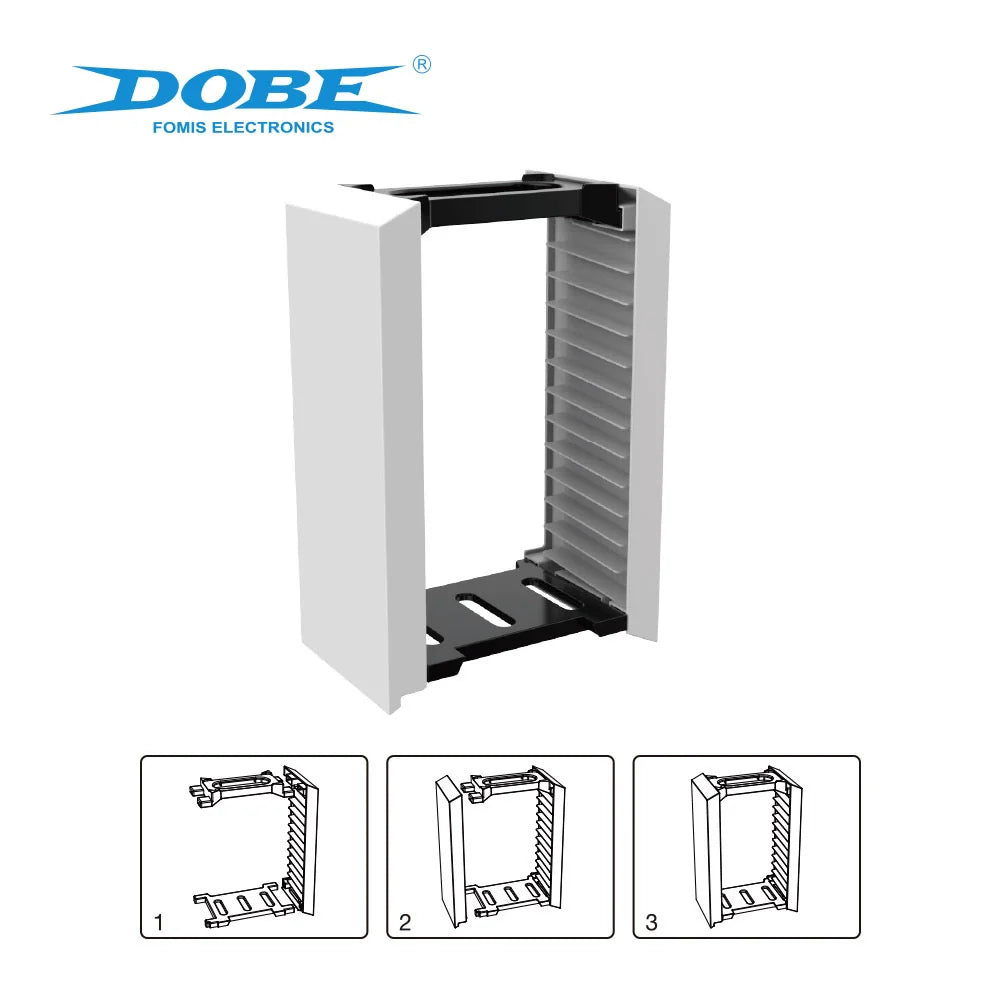 PS5 Disc Holder, Xbox One Storage Rack, Switch Game Disc Case, 12-in-1 Disc Holder TP5-0520