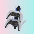 PS5 Dual-Charger for Controllers (Airplane-Style) – PS5 Wireless Controller Charging Dock with Blue Light TP5-0557