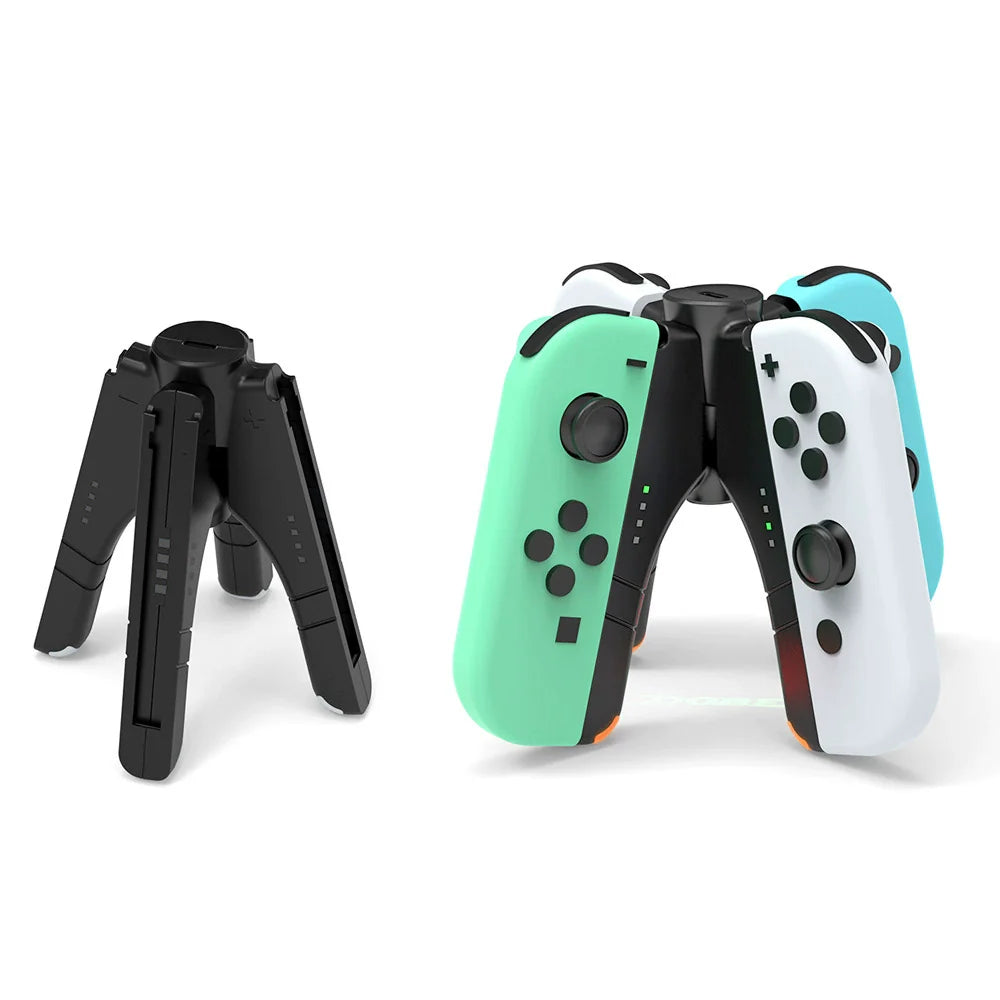 Switch OLED Left and Right Controller 4-in-1 Charging Dock, NSj-con Mini Controller 4-Port Charger TNS-1180