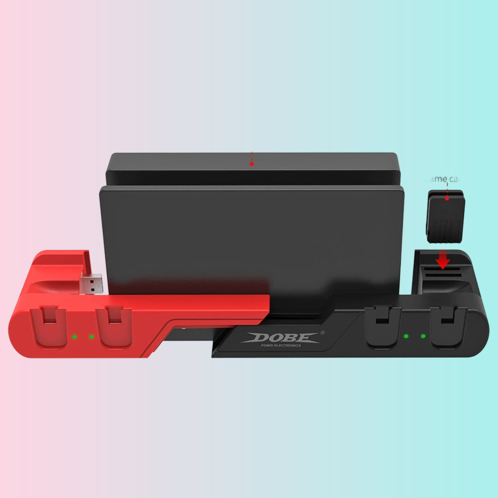 Switch 6-in-1 Joy-Con Charging Dock, Joy-Con Left and Right Controller Charging Dock, Nintendo Switch Controller Charging Dock 0122