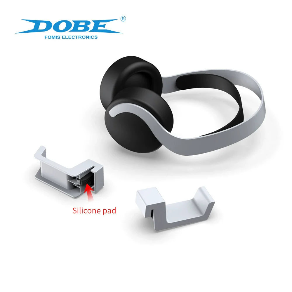 PS5 Console Wall Mount Headphone Storage Rack PS5 Side Mount Headset Holder TP5-0595