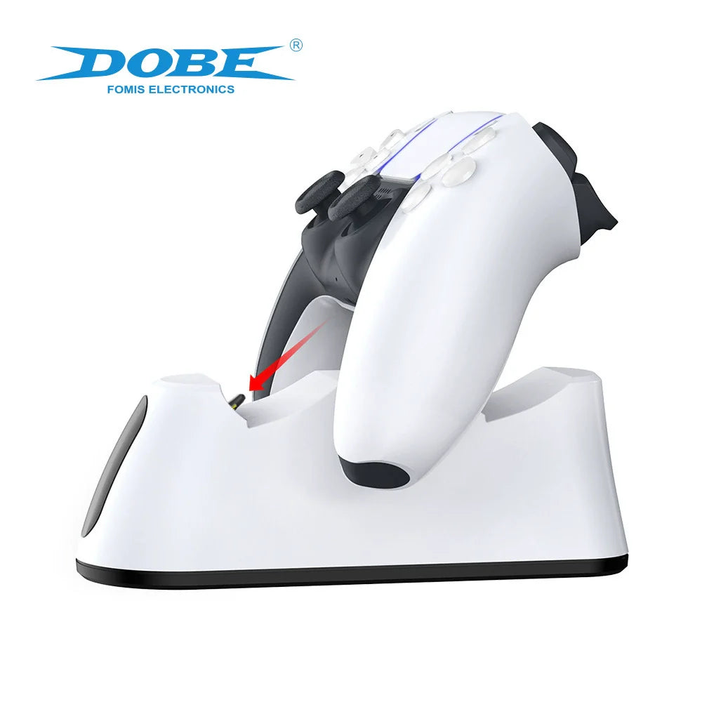 P5 Game Controller Charging Dock P5S Wireless Controller Dual-Port Charging Dock with LED Indicator TP5-0516B