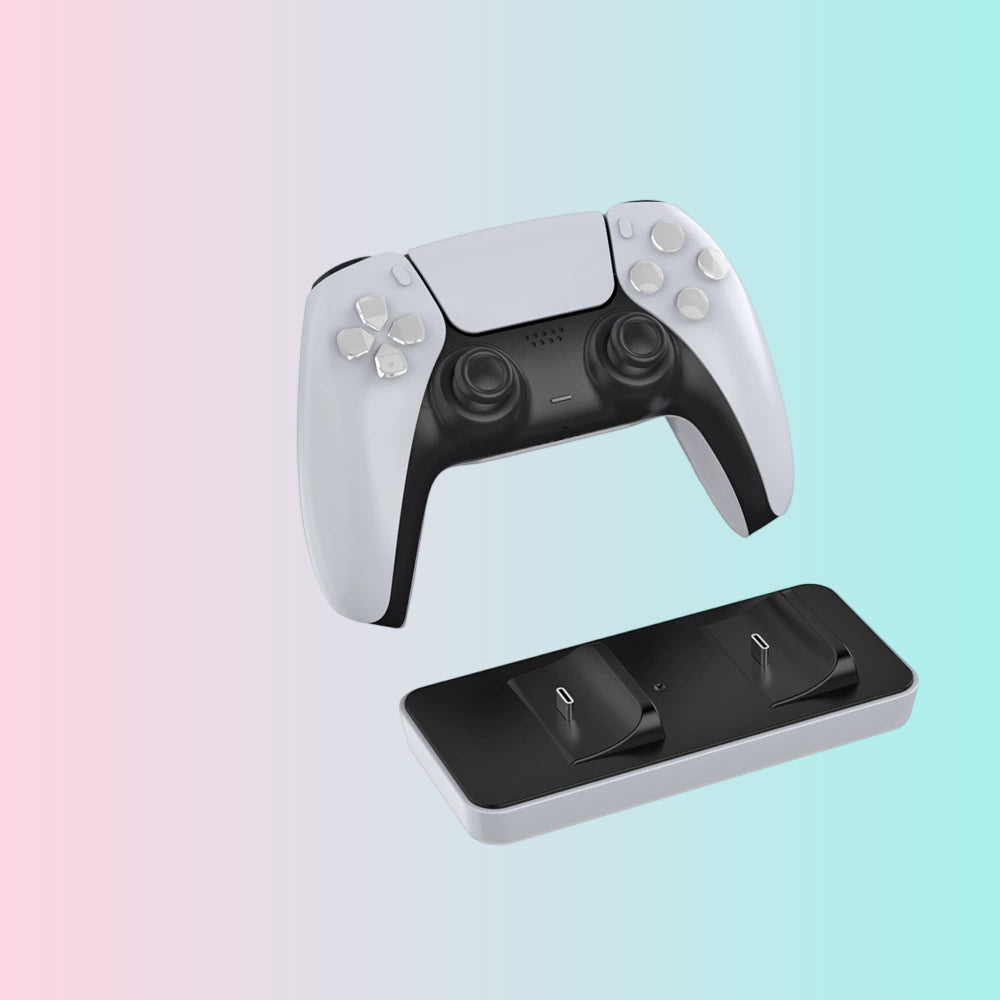 PS5 Dual Charger, PS5 Wireless Controller Dual Charging Stand, PS5 Controller Charging Dock, Wireless Controller Charger-TP5-0591