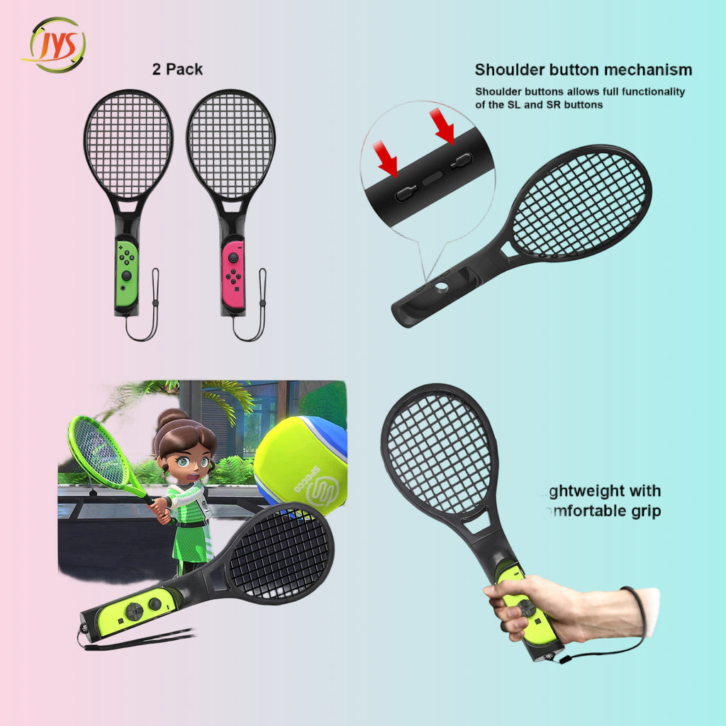 Switch 9-in-1 Sports Set: Tennis Racket + Golf Club + Yoga Ring Wristband + Gaming Lightsaber ns236