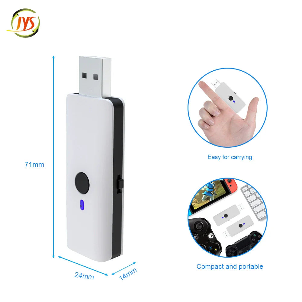 Universal Controller Adapter for PS5, PS4, Switch, PC, and PS3 - Supports Wired & Wireless Conversion JYS-P5119