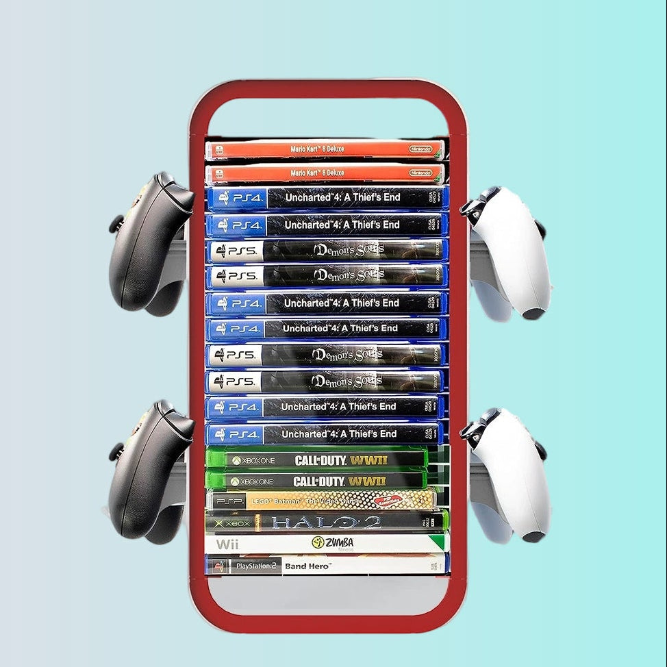 Xbox Multi-Functional PS5 Game Disc Holder / Compact Game Disc Storage Rack (Does Not Include Dual Charger) - KP06