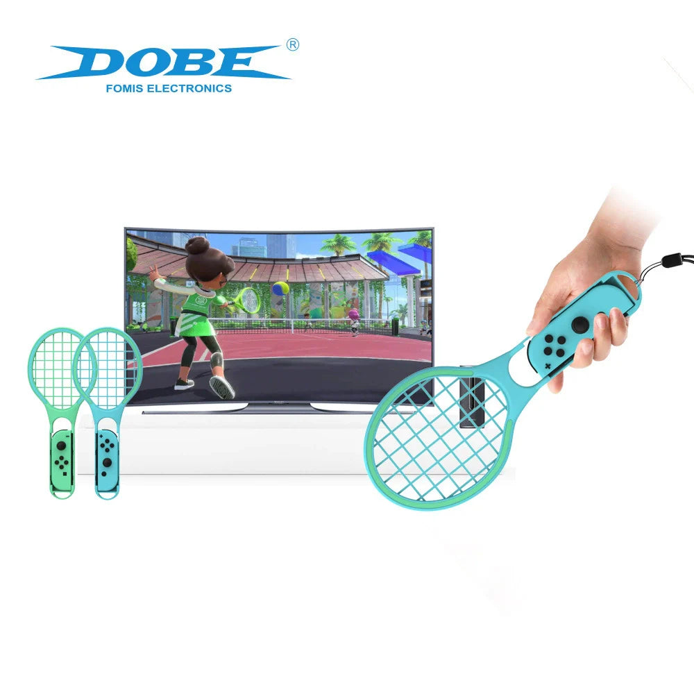 Switch Controller Motion-Sensing Lightsaber + Sports Straps + Tennis Racket + Wrist Straps—7-in-1 Sports Set TNS-2123