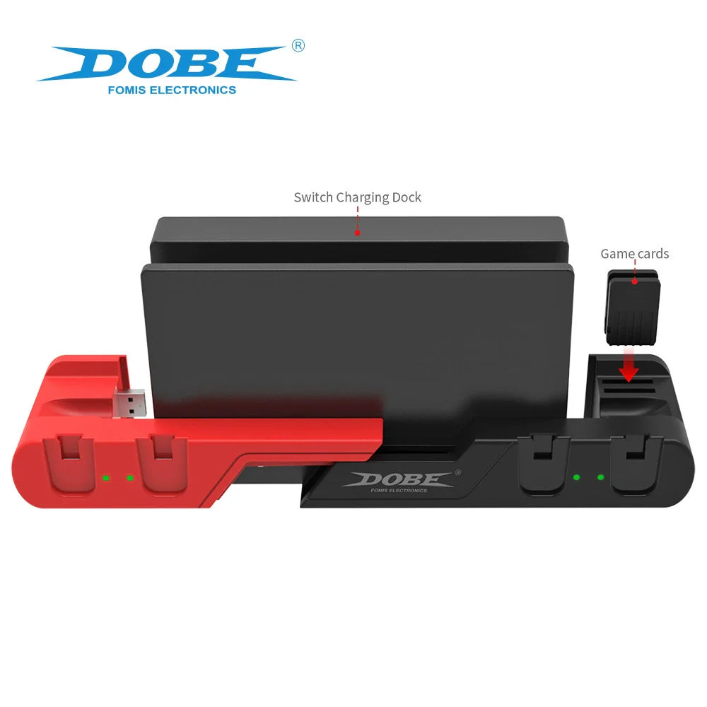 Switch 6-in-1 Joy-Con Charging Dock, Joy-Con Left and Right Controller Charging Dock, Nintendo Switch Controller Charging Dock 0122