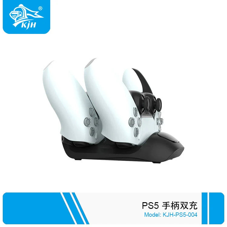 PS5 Dual-Port Game Controller Charger, P5 Dual-Controller Charging Dock with LED Lights, P5 Wireless Controller Charger - Alibaba