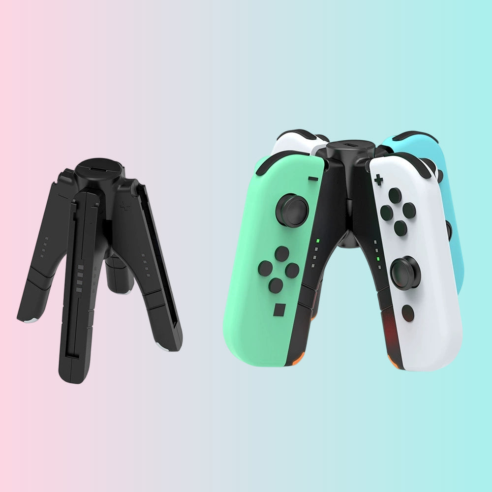 Switch OLED Left and Right Controller 4-in-1 Charging Dock, NSj-con Mini Controller 4-Port Charger TNS-1180