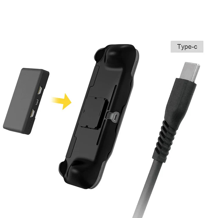 Switch Lite Back Clip Battery Case: PC + Leather Case, Battery 5000mAh, TNS-19151
