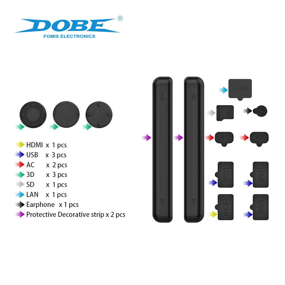 Switch Dust Plugs Compatible with the New Switch OLED Console_Switch Dust Protection_Set TNS-2122