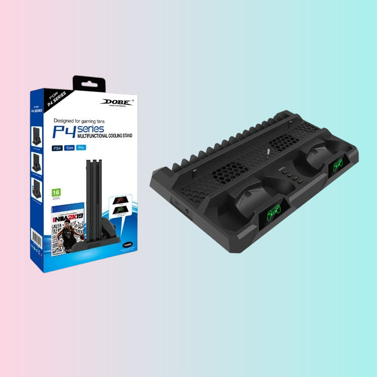 PS4_SLIM_PRO All-in-One Cooling Fan Stand + Disc Holder + Dual Controller Charger with LED Light_-_Alibaba