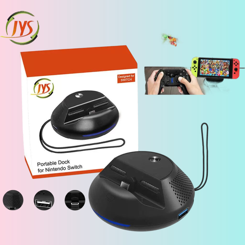 Switch HDMI Dock, Switch Portable Dock, Nintendo Switch Cooling and Charging Dock, Adapter 0450