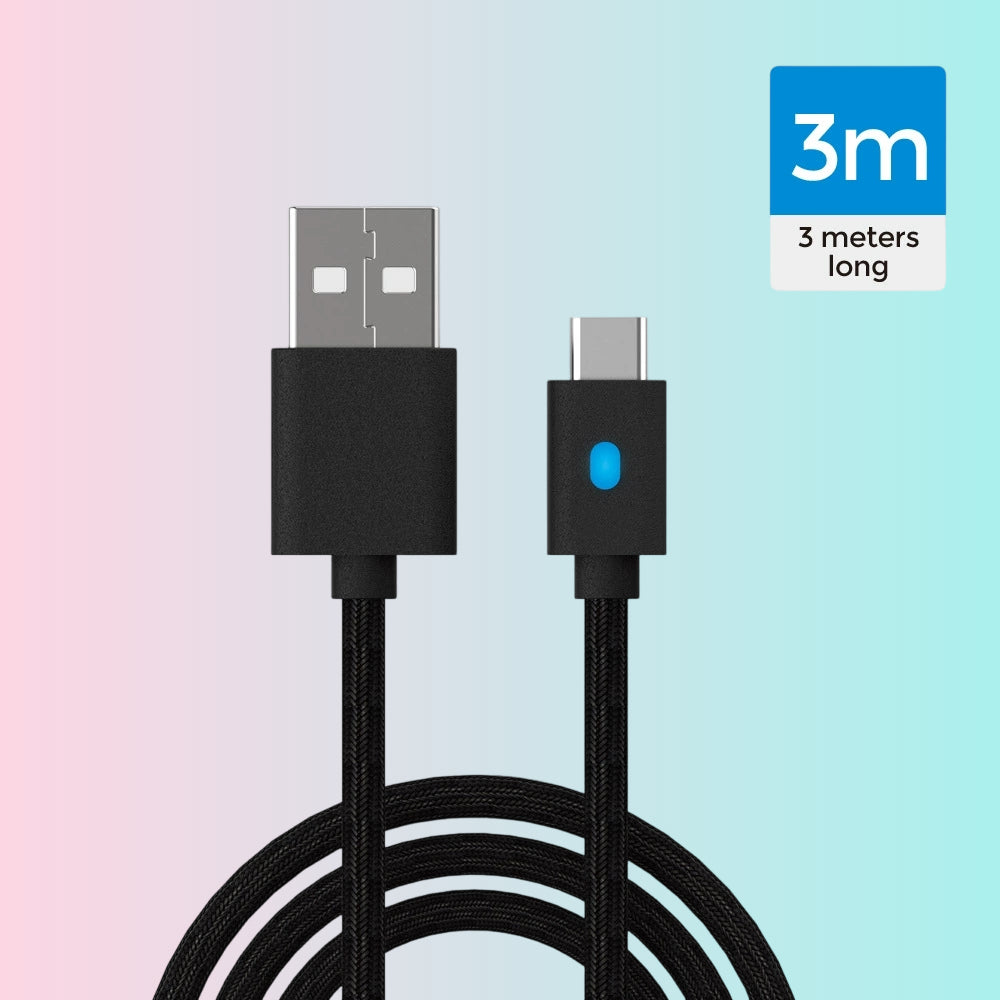 PS5 Charging Cable, PS5 Wireless Controller USB Charging Cable, NSpro Controller Charging-TP5-0803B Cable with LED Indicator