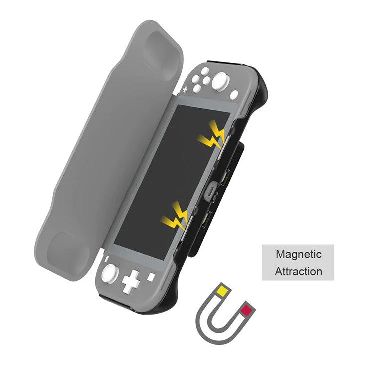 Switch Lite Back Clip Battery Case: PC + Leather Case, Battery 5000mAh, TNS-19151