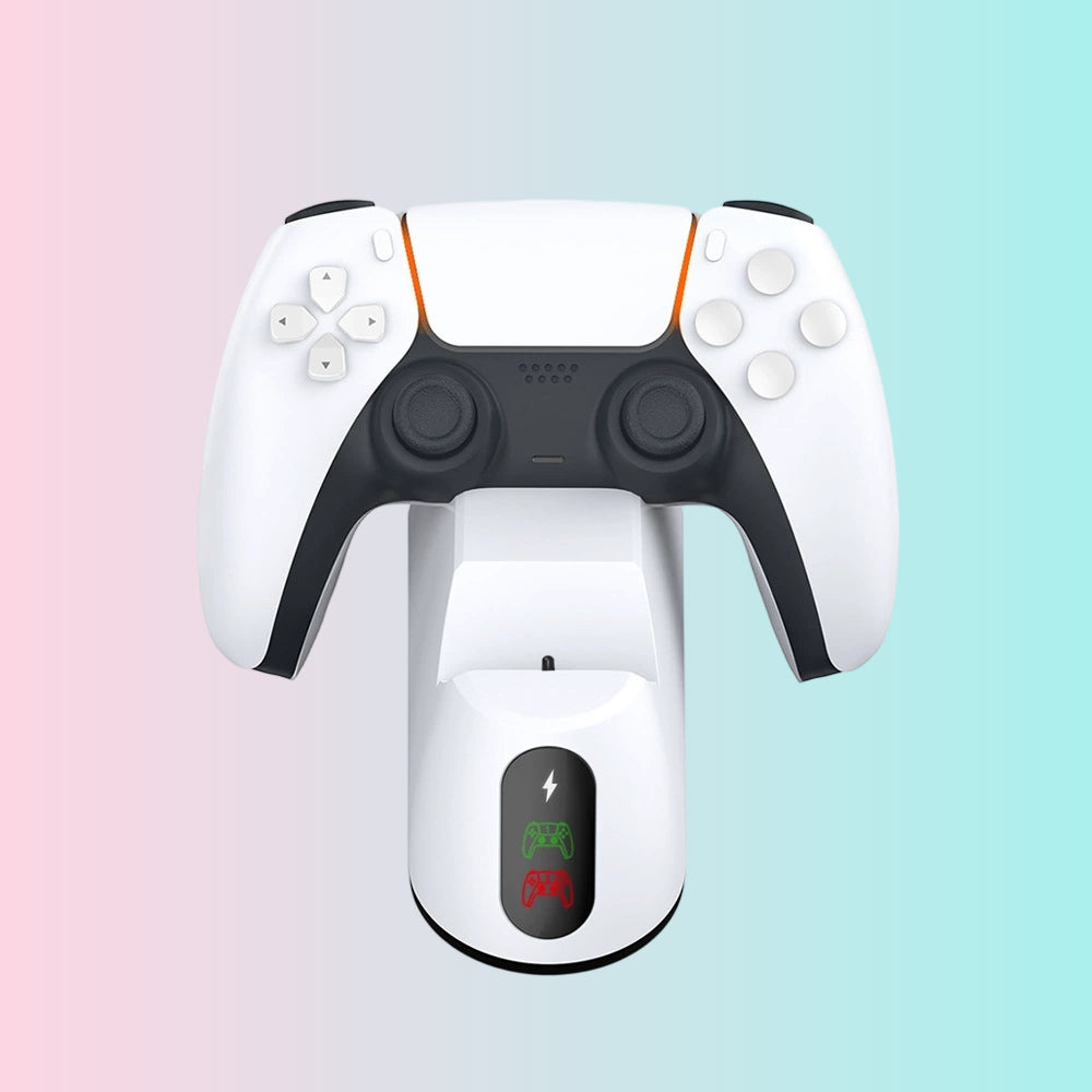 P5 Game Controller Charging Dock P5S Wireless Controller Dual-Port Charging Dock with LED Indicator TP5-0516B