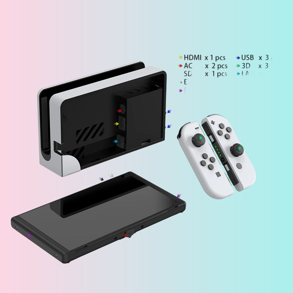 Switch Dust Plugs Compatible with the New Switch OLED Console_Switch Dust Protection_Set TNS-2122