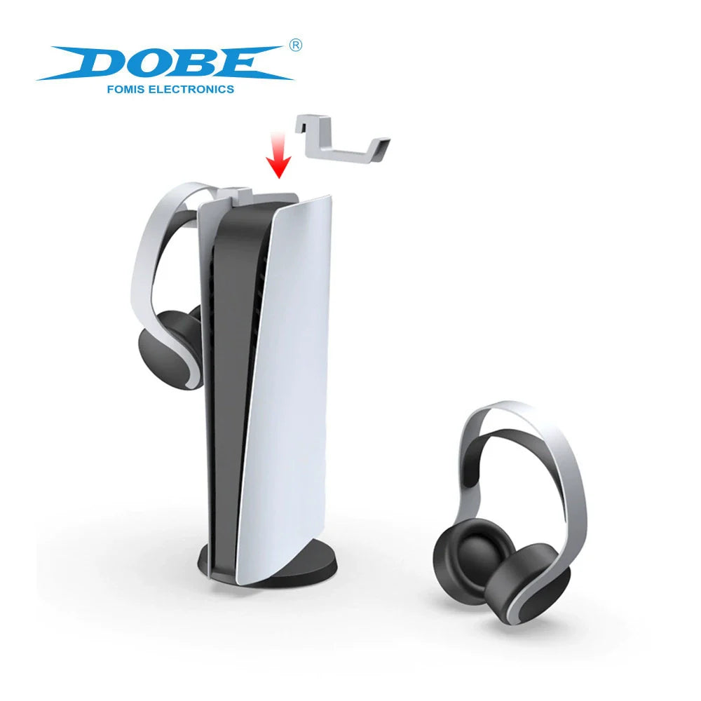 PS5 Console Wall Mount Headphone Storage Rack PS5 Side Mount Headset Holder TP5-0595