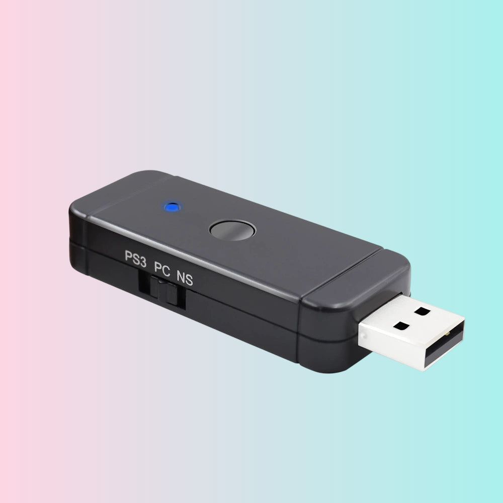 Switch Wireless Bluetooth Game Controller Receiver, USB Adapter, PS3 Adapter, PC Adapter