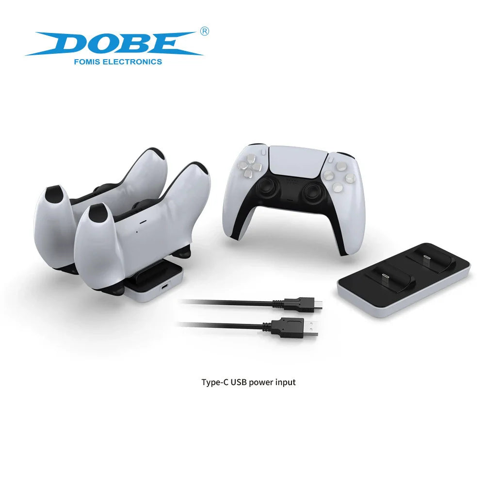 PS5 Dual Charger, PS5 Wireless Controller Dual Charging Stand, PS5 Controller Charging Dock, Wireless Controller Charger-TP5-0591