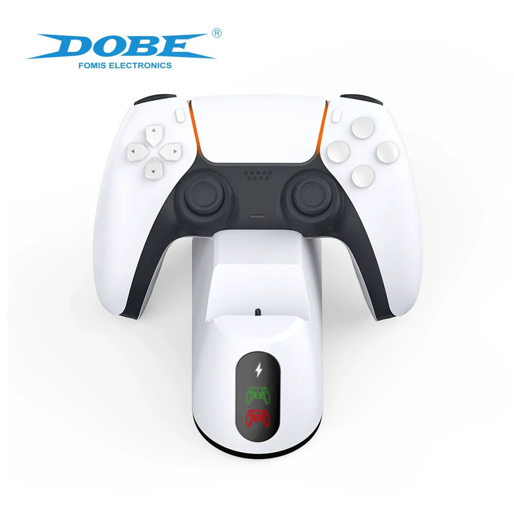 P5 Game Controller Charging Dock P5S Wireless Controller Dual-Port Charging Dock with LED Indicator TP5-0516B