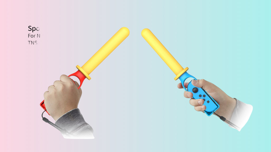 Switch Mini Controller Fencing Grips: Switch OLED Left and Right Controller Light Saber Grips (2-Pack)2128