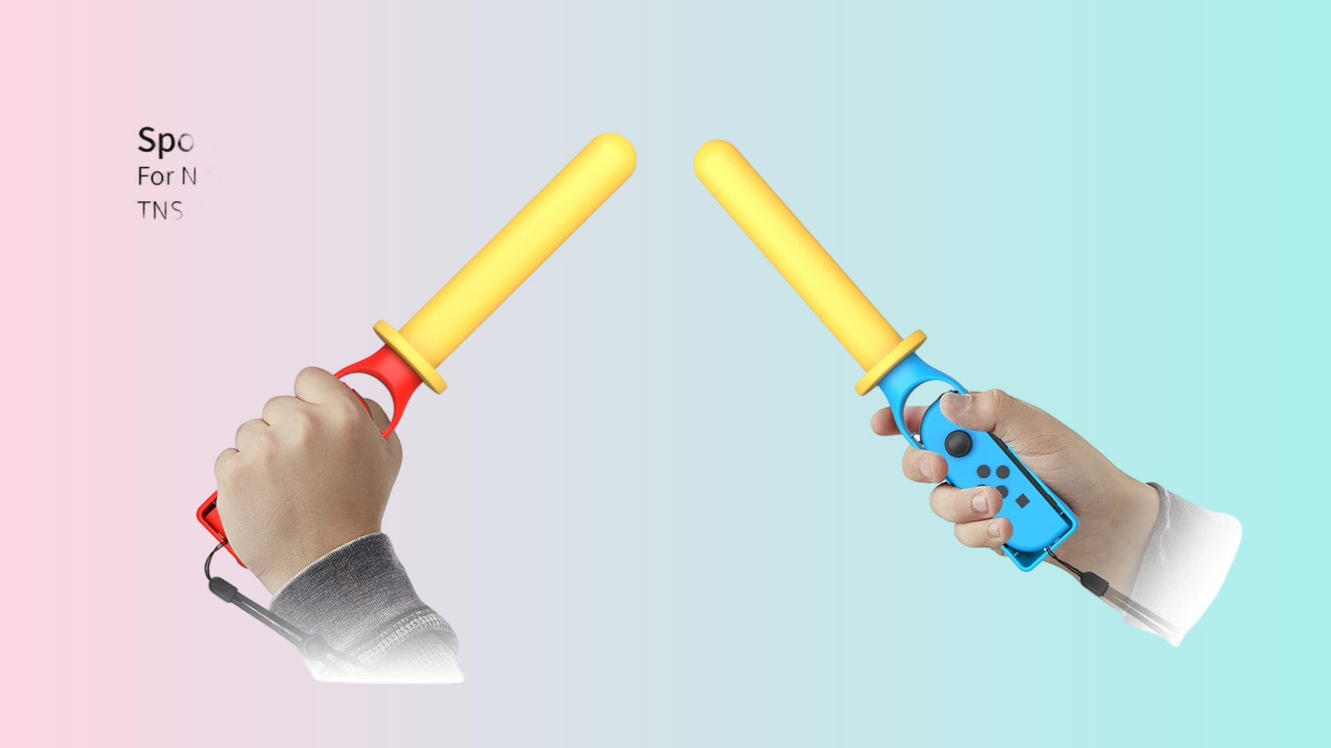 Switch Mini Controller Fencing Grips: Switch OLED Left and Right Controller Light Saber Grips (2-Pack)2128