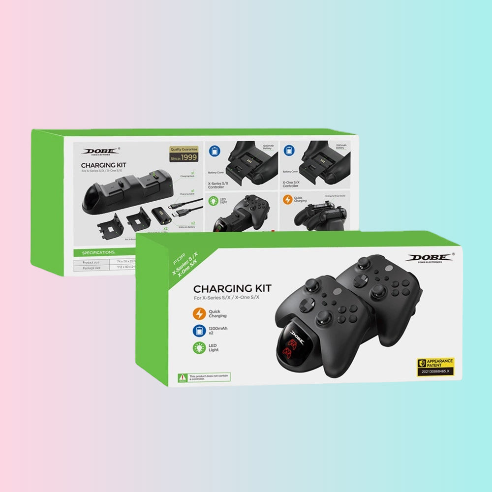 Xbox Series S/X Controller Dock and Battery Charger | Xbox One S/X Battery Dock Kit-	 TYX-1623
