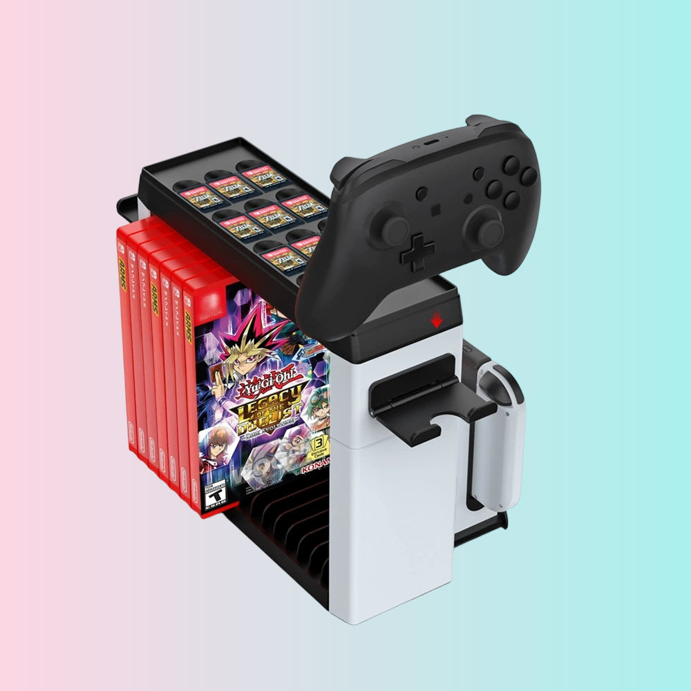 Switch OLED Multi-Function Storage Tray and 6-in-1 Charging Dock for Left and Right Controllers TNS-2113